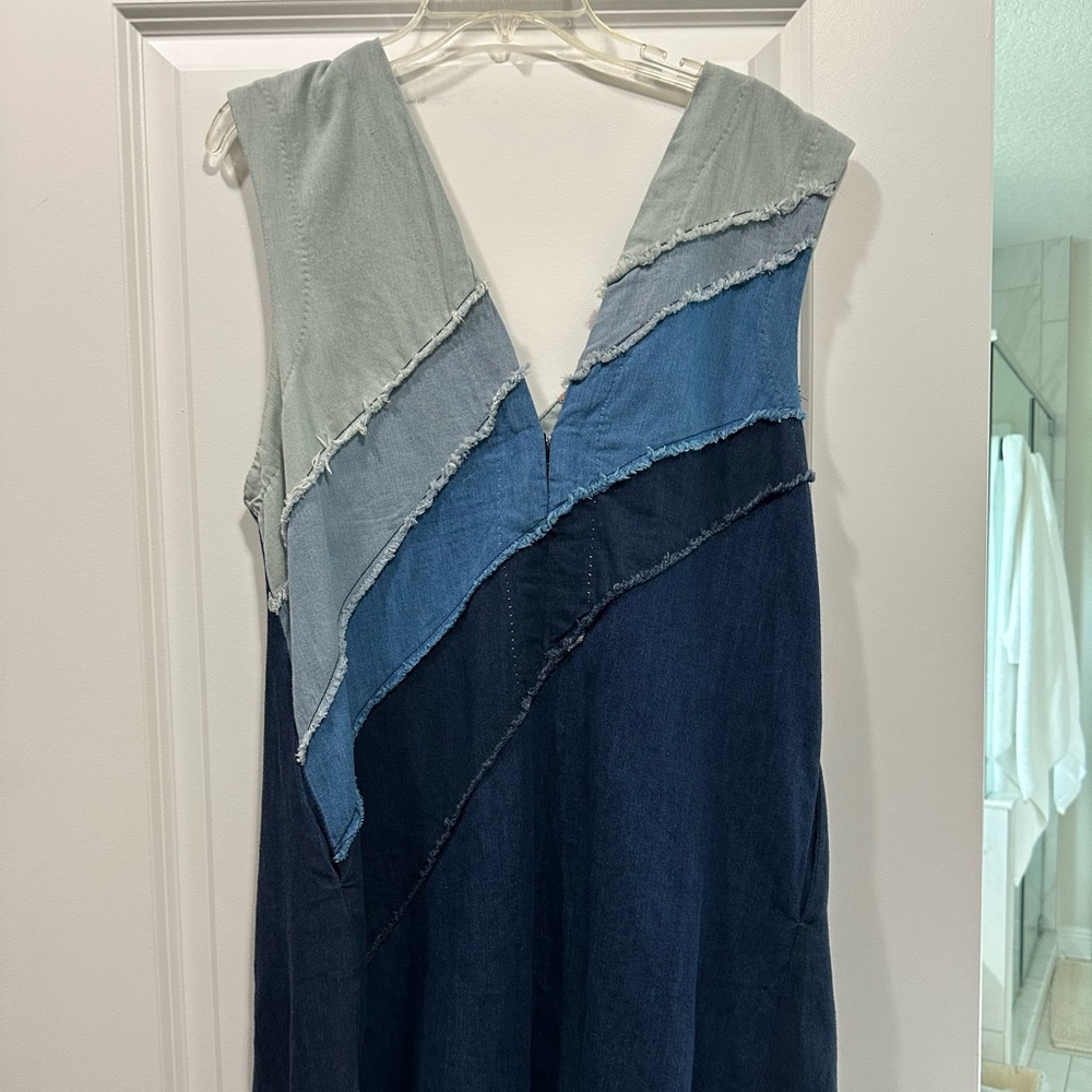 Free People Denim Chambray Mini Dress